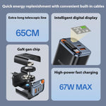 ที่ชาร์จเร็ว Yesido YC100 67W พร้อมสาย Type-C แบบเลื่อน YC100