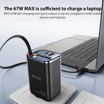 ที่ชาร์จเร็ว Yesido YC100 67W พร้อมสาย Type-C แบบเลื่อน YC100
