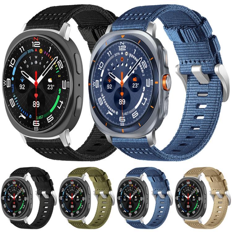 สายรัดนาฬิกาไนลอนสองชั้น xDfind สำหรับ Samsung Galaxy Watch Ultra / Ultra 2025, สำหรับ Samsung Galaxy Watch8 / 8 Classic, สำหรับ Samsung Galaxy Watch 7 / 6 / 5 / FE
