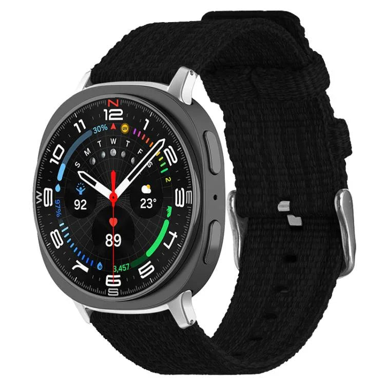 สายรัดนาฬิกาผ้าใบไนลอน xDfind สำหรับ Samsung Galaxy Watch Ultra / Ultra 2025, สำหรับ Samsung Galaxy Watch8 / 8 Classic, สำหรับ Samsung Galaxy Watch 7 / 6 / 5 / FE, สำหรับ Samsung Galaxy Fit3
