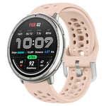 xDfind Silver Buckle Silicone Sport Watch Band, 20mm