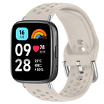xDfind Silver Buckle Silicone Sport Watch Band, For Xiaomi Band 10 Pro / 9 Pro / Redmi Watch 6, For Redmi Watch 3 Active / Watch 3 Lite, For Redmi Watch 3