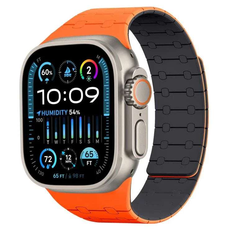 สายซิลิโคนแม่เหล็กสีตัดกัน xDfind สำหรับ Apple Watch ขนาด 42 / 44 / 45 / 46 / 49 มม., สำหรับ Apple Watch ขนาด 38 / 40 / 41 / S10 42 มม.