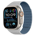 สายซิลิโคนแม่เหล็กสีตัดกัน xDfind สำหรับ Apple Watch ขนาด 42 / 44 / 45 / 46 / 49 มม., สำหรับ Apple Watch ขนาด 38 / 40 / 41 / S10 42 มม.