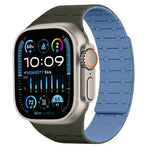 สายซิลิโคนแม่เหล็กสีตัดกัน xDfind สำหรับ Apple Watch ขนาด 42 / 44 / 45 / 46 / 49 มม., สำหรับ Apple Watch ขนาด 38 / 40 / 41 / S10 42 มม.