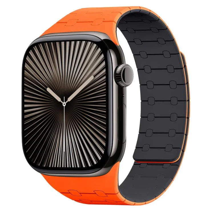 สายซิลิโคนแม่เหล็กสีตัดกัน xDfind สำหรับ Apple Watch ขนาด 42 / 44 / 45 / 46 / 49 มม., สำหรับ Apple Watch ขนาด 38 / 40 / 41 / S10 42 มม.