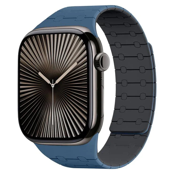 สายซิลิโคนแม่เหล็กสีตัดกัน xDfind สำหรับ Apple Watch ขนาด 42 / 44 / 45 / 46 / 49 มม., สำหรับ Apple Watch ขนาด 38 / 40 / 41 / S10 42 มม.