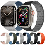 สายซิลิโคนแม่เหล็กสีตัดกัน xDfind สำหรับ Apple Watch ขนาด 42 / 44 / 45 / 46 / 49 มม., สำหรับ Apple Watch ขนาด 38 / 40 / 41 / S10 42 มม.