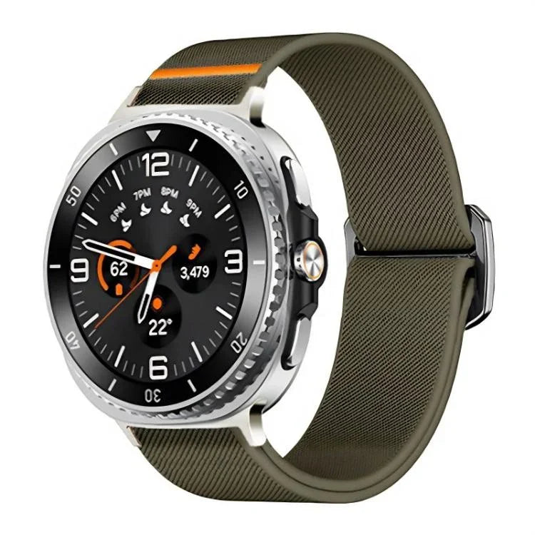 สายรัดนาฬิกาไนลอนยืดหยุ่น xDfind สำหรับ Samsung Galaxy Watch8 / 8 Classic
