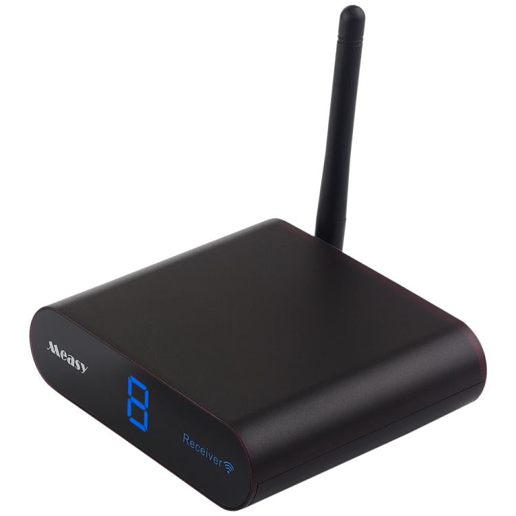 Measy AV540 เครื่องส่งและรับสัญญาณเสียง/วิดีโอไร้สาย 5.8GHz พร้อมฟังก์ชันส่งสัญญาณอินฟราเรดกลับ ระยะทาง: 400m, สีดำ AV540