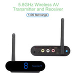Measy AV540 เครื่องส่งและรับสัญญาณเสียง/วิดีโอไร้สาย 5.8GHz พร้อมฟังก์ชันส่งสัญญาณอินฟราเรดกลับ ระยะทาง: 400m, สีดำ AV540