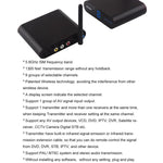 Measy AV540 เครื่องส่งและรับสัญญาณเสียง/วิดีโอไร้สาย 5.8GHz พร้อมฟังก์ชันส่งสัญญาณอินฟราเรดกลับ ระยะทาง: 400m, สีดำ AV540
