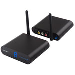 Measy AV230 เครื่องส่งและรับสัญญาณเสียง/วิดีโอไร้สาย 2.4GHz พร้อมฟังก์ชันส่งสัญญาณอินฟราเรดกลับ ระยะทาง: 300m, สีดำ AV230
