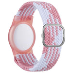 xDfind สายรัดข้อมือนาไลอนถักปรับได้ ปกป้องตัวติดตามป้องกันการสูญหาย สำหรับ AirTag รุ่นที่ 2 / AirTag รุ่นที่ 1