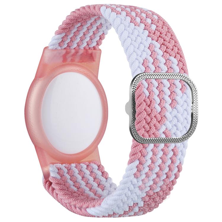 xDfind สายรัดข้อมือนาไลอนถักปรับได้ ปกป้องตัวติดตามป้องกันการสูญหาย สำหรับ AirTag รุ่นที่ 2 / AirTag รุ่นที่ 1