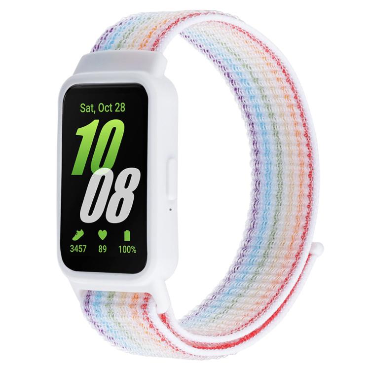 สายรัดนาฬิกาไนลอนแบบตะขอและห่วงติดกรอบนาฬิกา xDfind สำหรับ Samsung Galaxy Fit 3