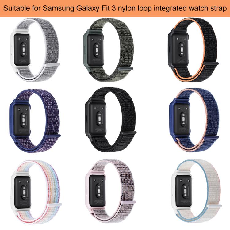 สายรัดนาฬิกาไนลอนแบบตะขอและห่วงติดกรอบนาฬิกา xDfind สำหรับ Samsung Galaxy Fit 3