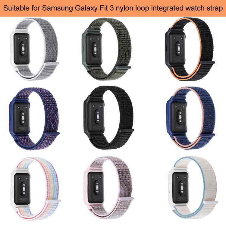 สายรัดนาฬิกาไนลอนแบบตะขอและห่วงติดกรอบนาฬิกา xDfind สำหรับ Samsung Galaxy Fit 3