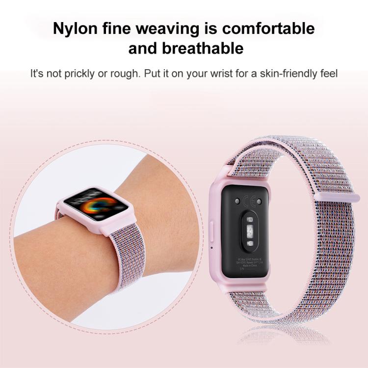 สายรัดนาฬิกาไนลอนแบบตะขอและห่วงติดกรอบนาฬิกา xDfind สำหรับ Samsung Galaxy Fit 3