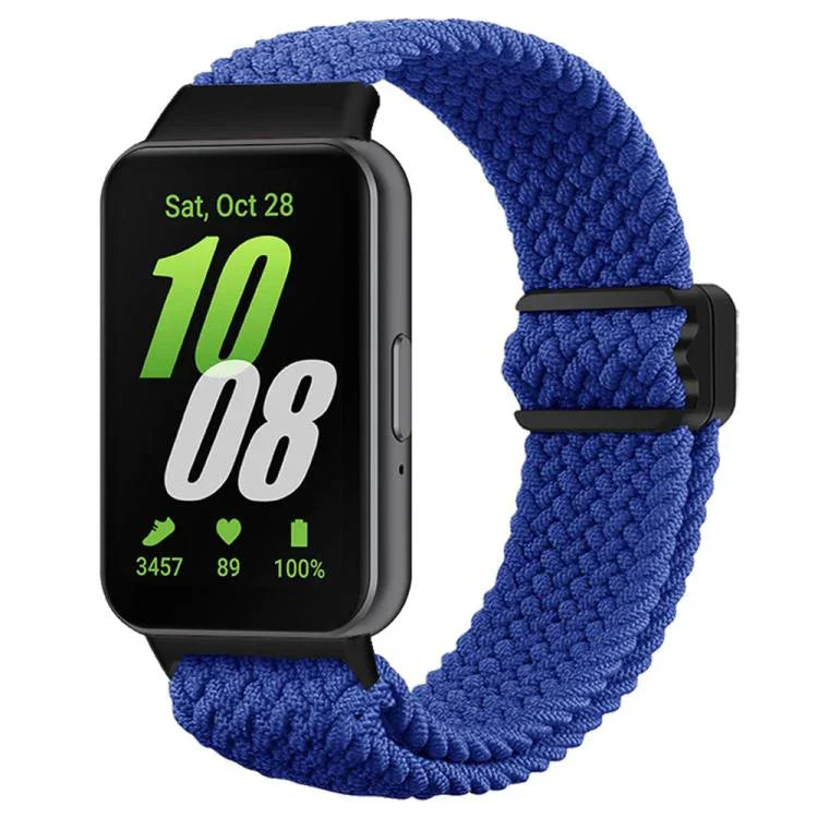 สายรัดนาฬิกาไนลอนถักหัวเข็มขัดแม่เหล็ก xDfind สำหรับ Samsung Galaxy Fit 3