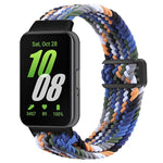 สายรัดนาฬิกาไนลอนถักหัวเข็มขัดแม่เหล็ก xDfind สำหรับ Samsung Galaxy Fit 3