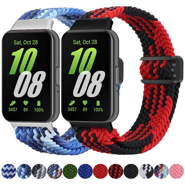 สายรัดนาฬิกาไนลอนถักหัวเข็มขัดแม่เหล็ก xDfind สำหรับ Samsung Galaxy Fit 3