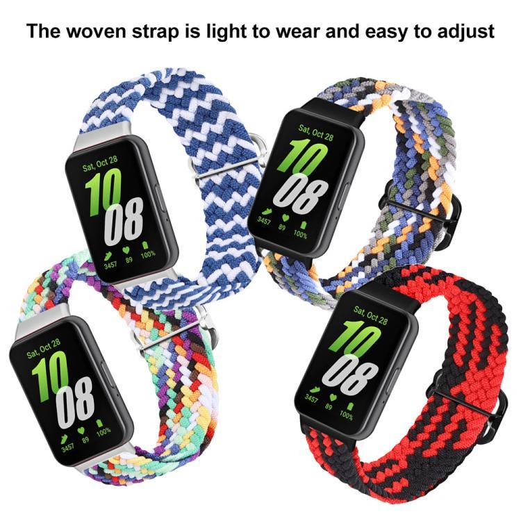 สายรัดนาฬิกาไนลอนถักหัวเข็มขัดแม่เหล็ก xDfind สำหรับ Samsung Galaxy Fit 3