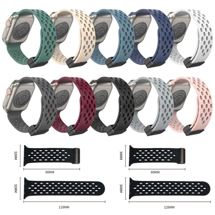 สายซิลิโคนแม่เหล็ก xDfind สำหรับ Apple Watch ขนาด 42 / 44 / 45 / 46 / 49 มม., สำหรับ Apple Watch ขนาด 38 / 40 / 41 / S10 42 มม.