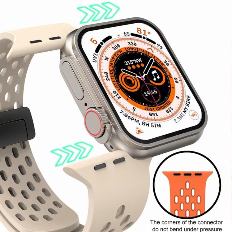 สายซิลิโคนแม่เหล็ก xDfind สำหรับ Apple Watch ขนาด 42 / 44 / 45 / 46 / 49 มม., สำหรับ Apple Watch ขนาด 38 / 40 / 41 / S10 42 มม.