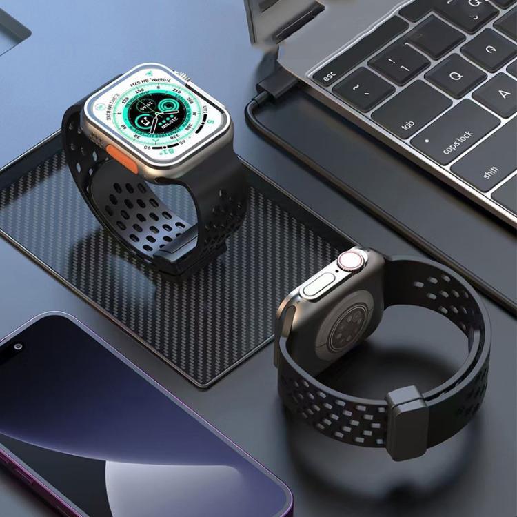 สายซิลิโคนแม่เหล็ก xDfind สำหรับ Apple Watch ขนาด 42 / 44 / 45 / 46 / 49 มม., สำหรับ Apple Watch ขนาด 38 / 40 / 41 / S10 42 มม.