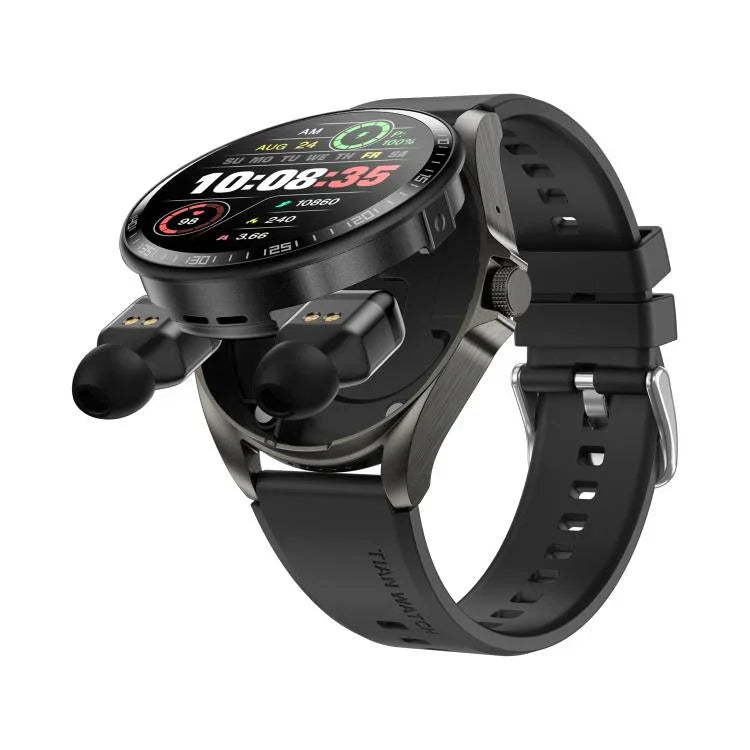 F36 สมาร์ทวอทช์หูฟังบลูทูธ 2 in 1 หน้าจอสี TFT 1.46 นิ้ว รองรับการโทรบลูทูธ / NFC