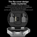 F36 สมาร์ทวอทช์หูฟังบลูทูธ 2 in 1 หน้าจอสี TFT 1.46 นิ้ว รองรับการโทรบลูทูธ / NFC