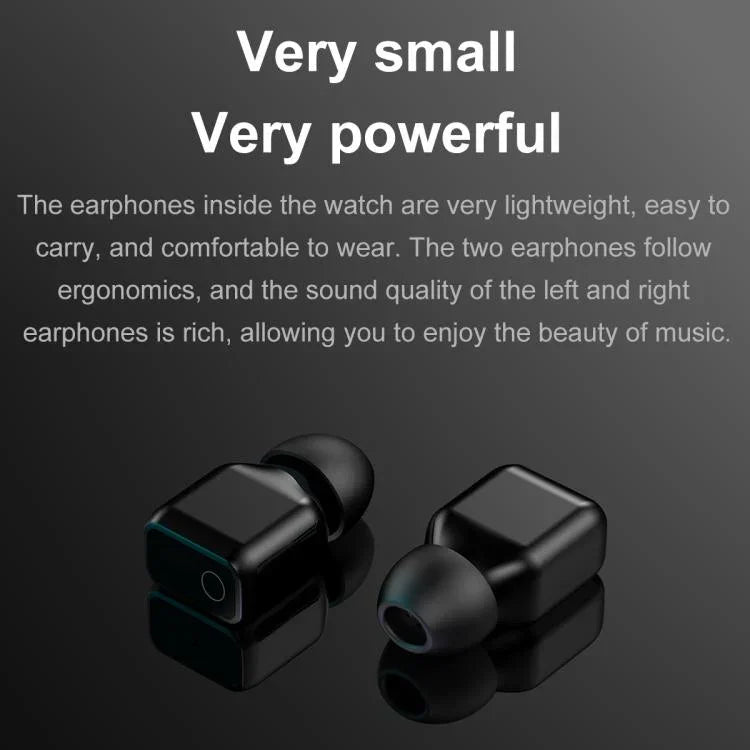 F36 สมาร์ทวอทช์หูฟังบลูทูธ 2 in 1 หน้าจอสี TFT 1.46 นิ้ว รองรับการโทรบลูทูธ / NFC