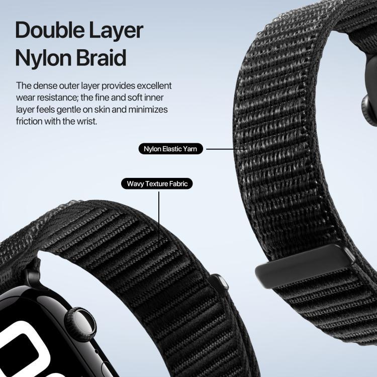 สายรัดนาฬิกาไนลอนทอ DUX DUCIS YE Series สำหรับ Apple Watch ขนาด 46 มม. / 49 มม. / 45 มม. / 44 มม., สำหรับ Apple Watch ขนาด 42 มม. / 41 มม. / 40 มม. / 38 มม.