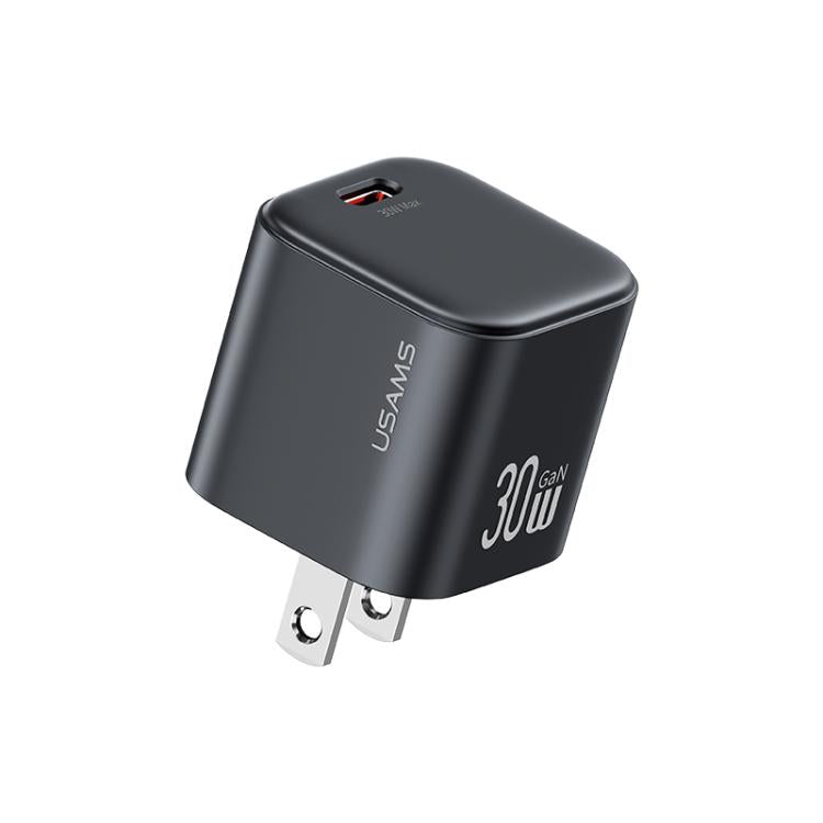 USAMS CC269 ที่ชาร์จเร็วขนาดเล็ก 30W GaN USB-C / Type-C, ปลั๊ก US
