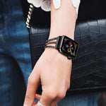 สายรัดนาฬิกาโลหะแข็งสามเพชร xDfind สำหรับ Apple Watch ขนาด 42 / 44 / 45 / 46 / 49 มม., สำหรับ Apple Watch ขนาด 38 / 40 / 41 / S10 42 มม.