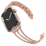สายรัดนาฬิกาโลหะแข็งสามเพชร xDfind สำหรับ Apple Watch ขนาด 42 / 44 / 45 / 46 / 49 มม., สำหรับ Apple Watch ขนาด 38 / 40 / 41 / S10 42 มม.