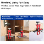 RUITOOL Multifunctional Cabinet Door Installation Locator Aid with Base, Without Drill, With 10mm Drill, With 6/8/10mm Drill