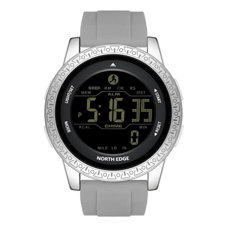 นาฬิกา NORTH EDGE APOLLO กลางแจ้ง กันน้ำ สำหรับผู้ชาย สายซิลิโคนมัลติฟังก์ชัน นาฬิกากีฬาอัจฉริยะ