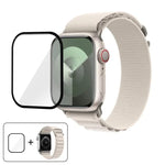 Buckle Loop Nylon Watch Band with 3D Curved Film, For Apple Watch Series 44mm