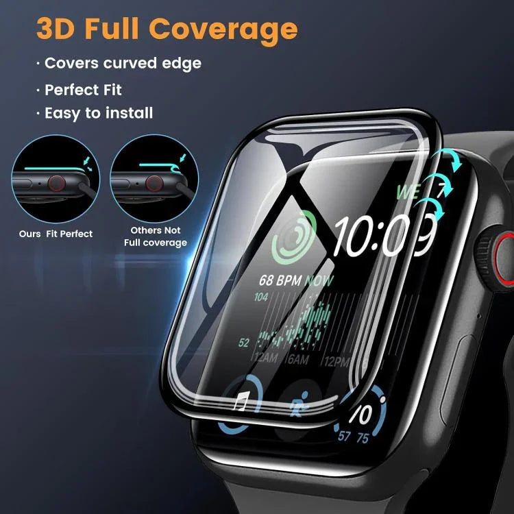 Buckle Loop Nylon Watch Band with 3D Curved Film, For Apple Watch Series 44mm