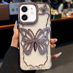 Hollow Butterfly Electroplating TPU Phone Case, For iPhone 11 Pro Max, For iPhone 11
