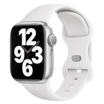 สายรัดนาฬิกาซิลิโคนแบบหัวเข็มขัดผีเสื้อพร้อมฟิล์มโค้ง 3D สำหรับ Apple Watch Series 10 46 มม., สำหรับ Apple Watch Series 10 42 มม., สำหรับ Apple Watch Series 44 มม.