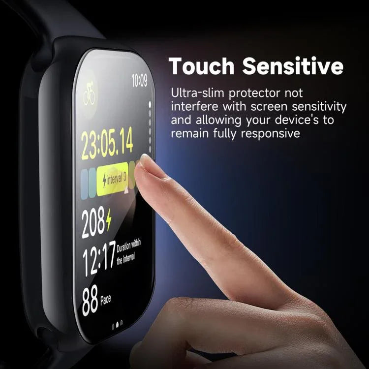 สายรัดนาฬิกาซิลิโคนแบบหัวเข็มขัดผีเสื้อพร้อมฟิล์มโค้ง 3D สำหรับ Apple Watch Series 10 46 มม., สำหรับ Apple Watch Series 10 42 มม., สำหรับ Apple Watch Series 44 มม.