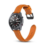 สายหนังพื้นผิวเรียบสำหรับเปลี่ยน สำหรับ Samsung Galaxy Watch 3 41mm, สำหรับ Samsung Galaxy Watch 3 45mm