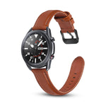 สายหนังพื้นผิวเรียบสำหรับเปลี่ยน สำหรับ Samsung Galaxy Watch 3 41mm, สำหรับ Samsung Galaxy Watch 3 45mm
