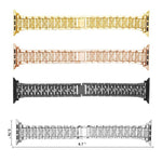 xDfind Diamond Jewelry Metal Watch Band with Case, For Apple Watch Series 10 46mm, For Apple Watch Series 10 42mm, For Apple Watch Series 44mm, For Apple Watch Series 40mm, For Apple Watch Ultra 2 / 1 49mm, For Apple Watch Series 45mm                  ...