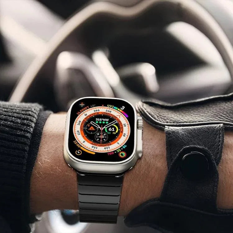 Original Buckle 316 Steel Watch Band with 3D Curved Film, For Apple Watch Series 10 46mm, For Apple Watch Series 10 42mm, For Apple Watch Series 44mm, For Apple Watch Series 40mm, For Apple Watch Ultra 2 / 1 49mm, For Apple Watch Series 45mm           ...