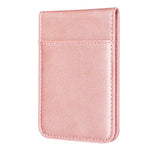 BFK26 สติ๊กเกอร์หลังโทรศัพท์แบบกระเป๋าใส่บัตรแม่เหล็กสีพื้น