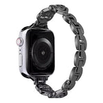 สายรัดนาฬิกาโลหะเพชรรูปหัวใจคู่ xDfind สำหรับ Apple Watch ขนาด 42 / 44 / 45 / 46 / 49 มม., สำหรับ Apple Watch ขนาด 38 / 40 / 41 / S10 42 มม.